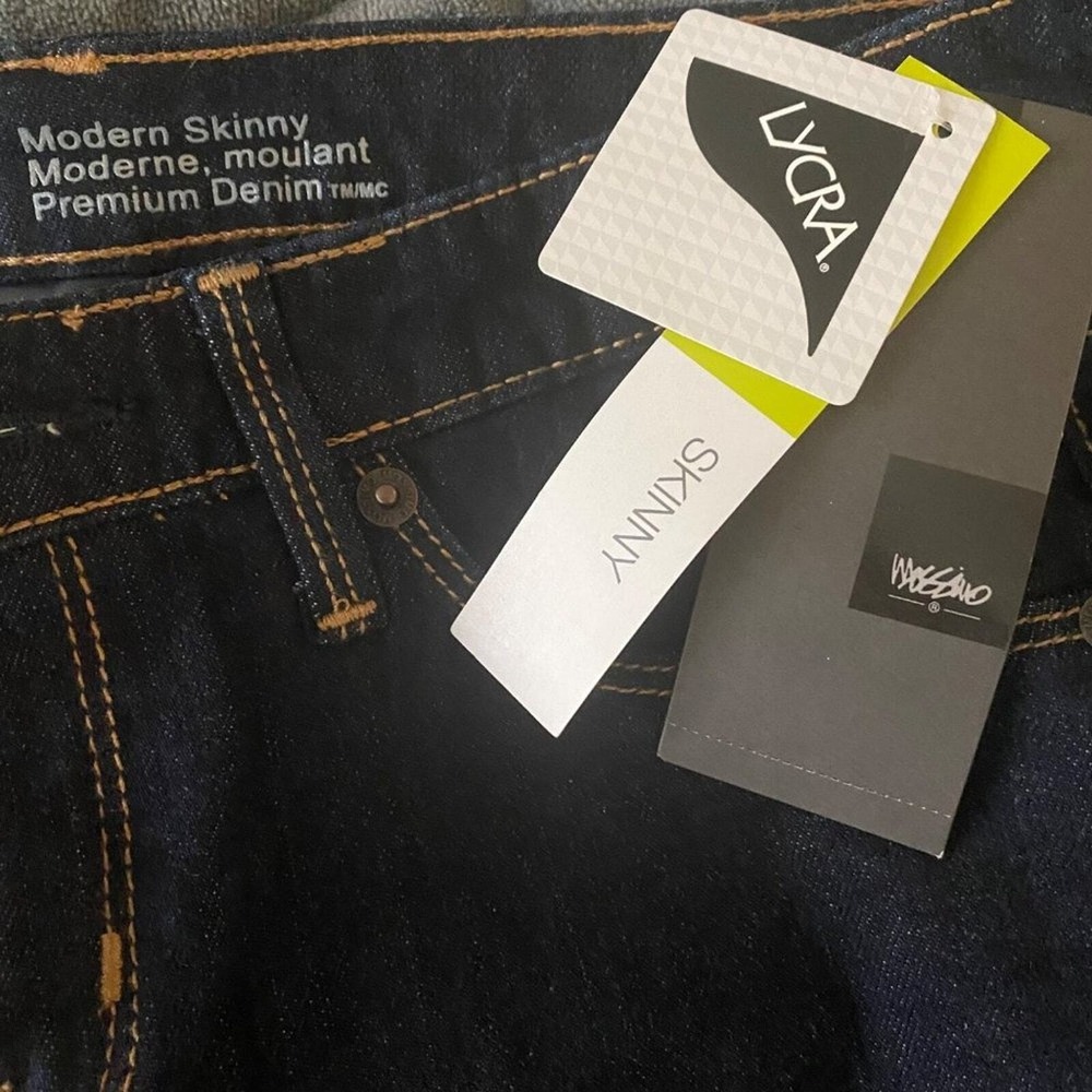 Mossimo sz 2 dark blue modern fit Straight dark denim jeans NWT Preppy - Picture 11 of 11